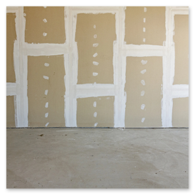 División interior con tablarroca